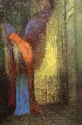 Odilon Redon Winged Old Man with a Long White Beard oil on canvas
